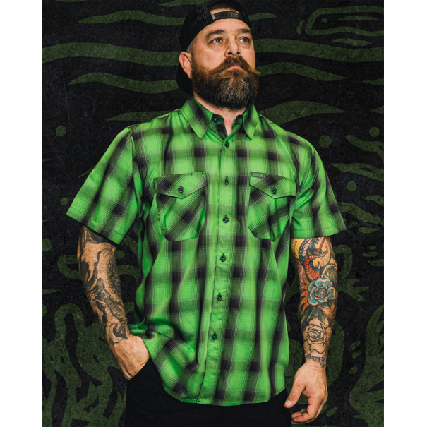 Dixxon DEVIL'S BATH BAMBOO SHORT SLEEVE BUTTON UP - MENS