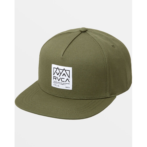 RVCA PEAKS SNAPBACK HAT Green