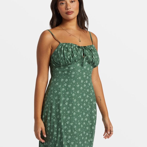 BILLABONG Island Calling Mini Dress EMERALD BAY