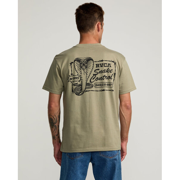 RVCA COBRA SERVICES TEE Aloe