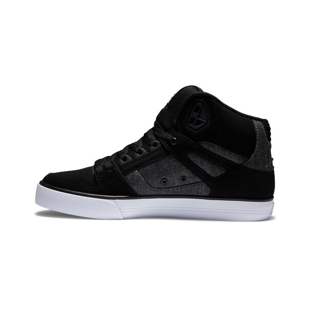 DC Shoes Men's Pure High-Top Shoes  BLACK/BATTLESHIP - BTT