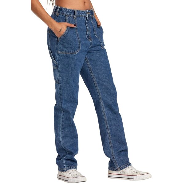 RVCA RECESSION DENIM PANT Blue Rinse