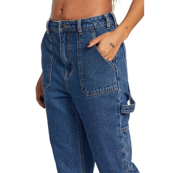 RVCA RECESSION DENIM PANT Blue Rinse