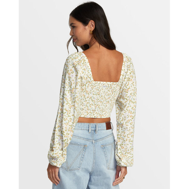 RVCA Saint Top- Ong Sleeve Blouse For Women