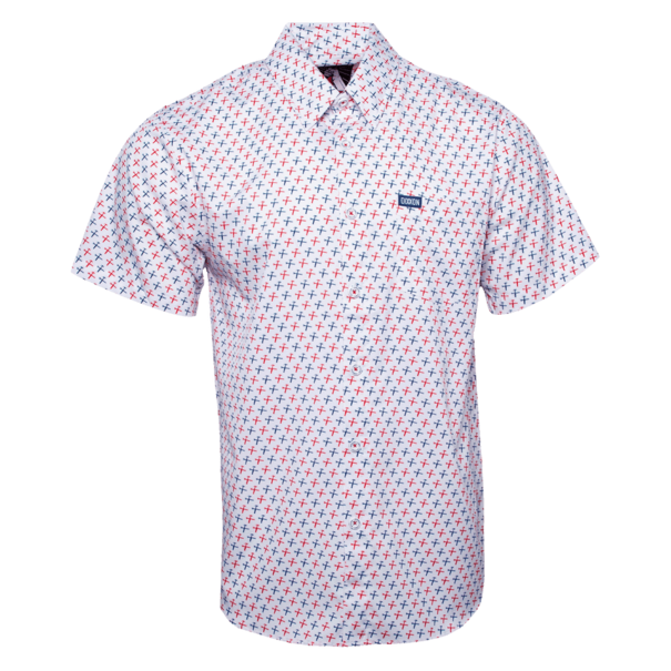 Dixxon PARTY HAMMERS RWB SHORT SLEEVE BUTTON UP - MENS