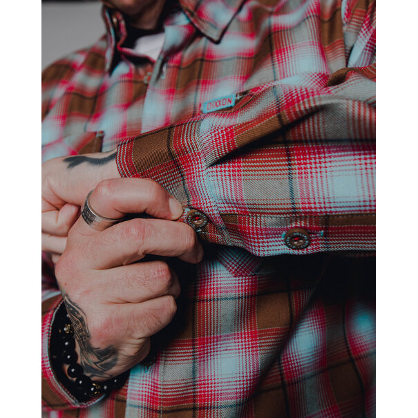 Dixxon CLUB TATTOO SNAKE & EAGLE FLANNEL - MENS
