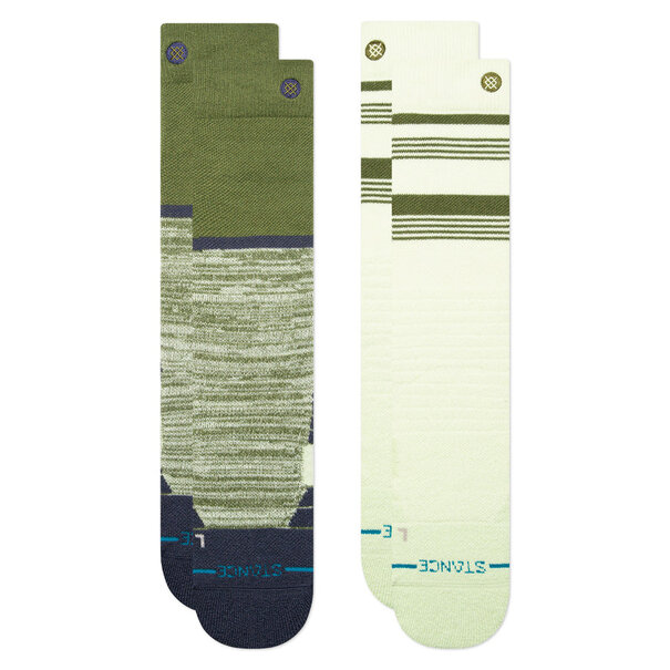 Stance Socks Snow Backside Mid Poly 2Pk Green