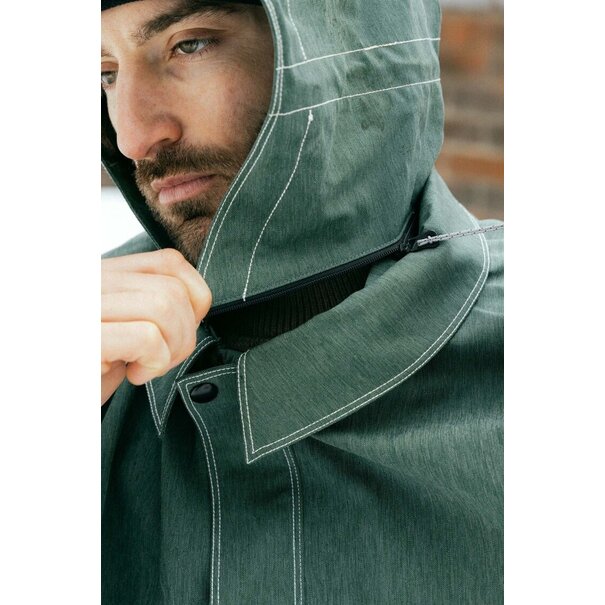 686 Men'S Dojo Shell Jacket Forest Green Denim