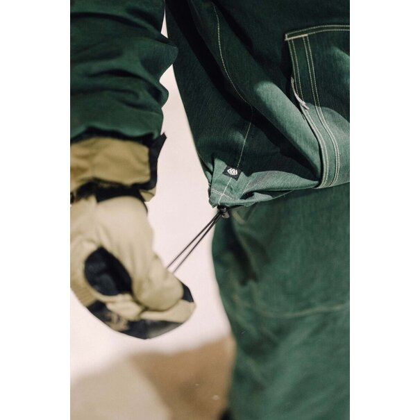 686 Men'S Dojo Shell Jacket Forest Green Denim