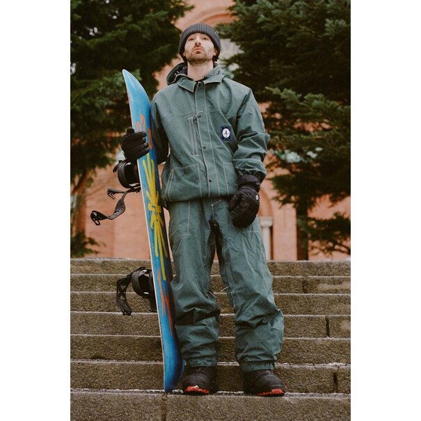 686 Men'S Dojo Shell Jacket Forest Green Denim