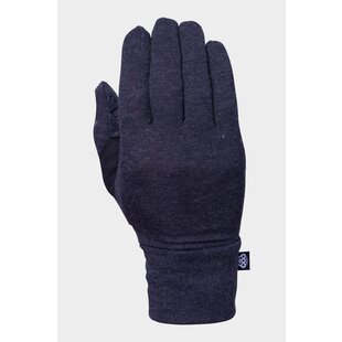 Women'S Merino Glove Liner Black Heather