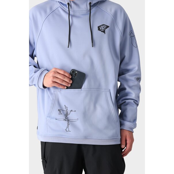 686 Men'S Bonded Fleece Pullover Hoody Purple Impression