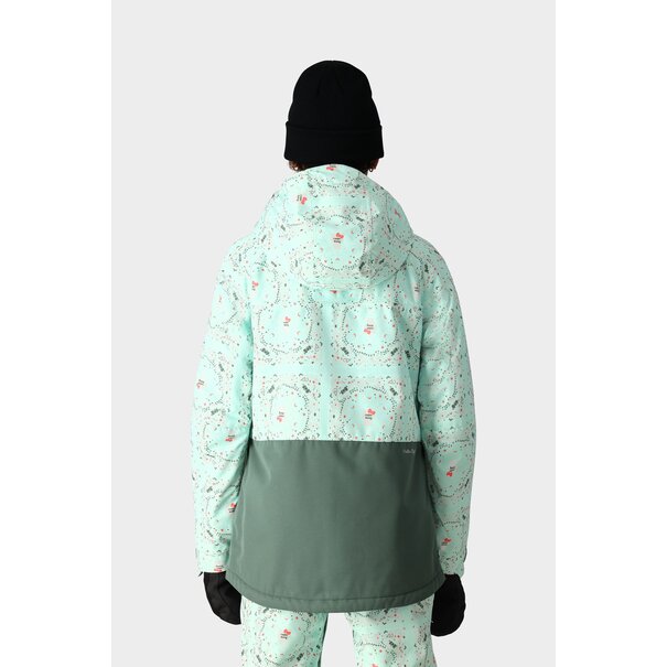 686 Women'S Athena Insulated Jacket Hello Kitty Seaglass Bandana