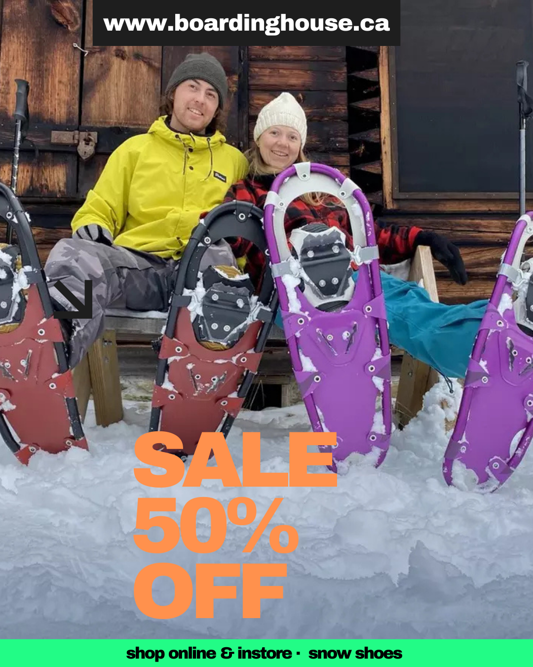 Snowshoes 50% off