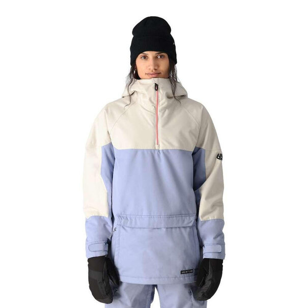 686 Women'S Upton Insulated Anorak Limestone Colorblock