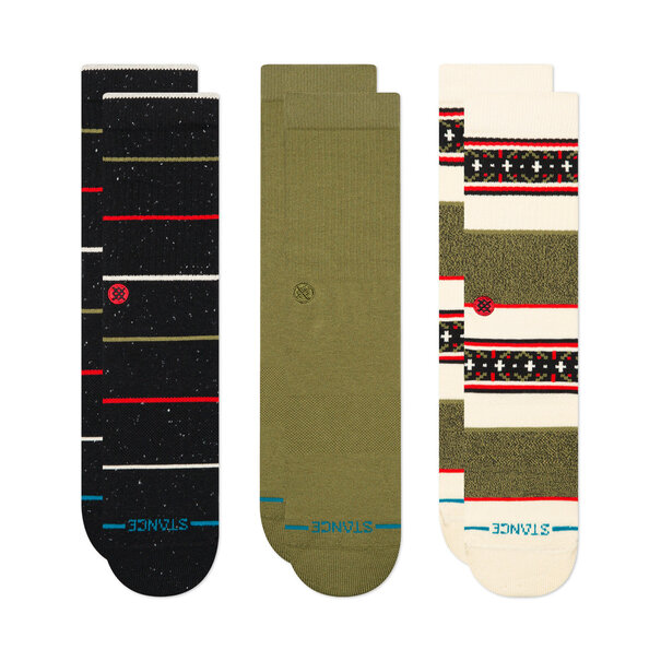 Stance Socks Greetings 3Pk Crew Black