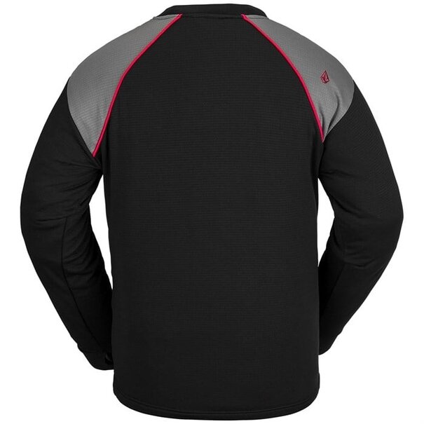 Volcom Waffle Backed Crew Fleece Black