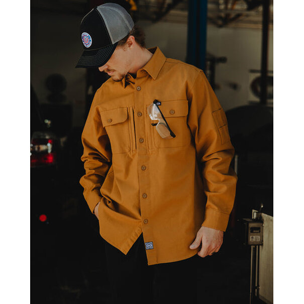 Dixxon Work Shirt Long Sleeve - Camel