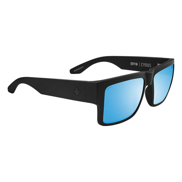 Spy Optics Cyrus Matte Black - Happy Boost Polarized Ice Blue Mirror