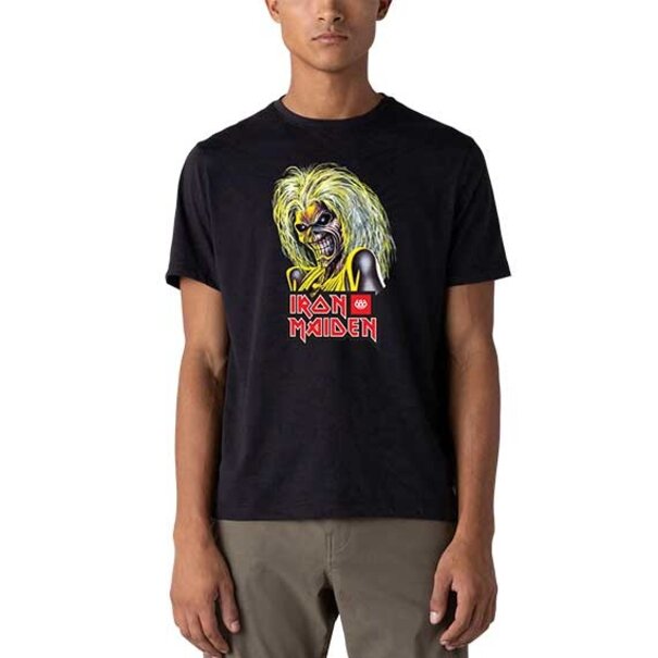 686 Men'S Everywhere Drirelease® Tech Tee Iron Maiden Eddies Black