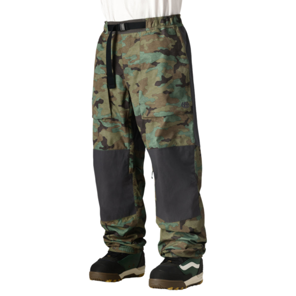 686 Men'S Ghost 2.5L Shell Pant Fatigue Camo Colorblock