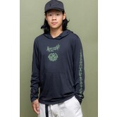 Men'S Everywhere Drirelease® Long Sleeve Hooded Tech Tee Welcome Black