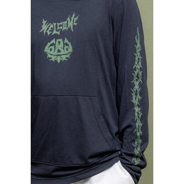 686 Men'S Everywhere Drirelease® Long Sleeve Hooded Tech Tee Welcome Black