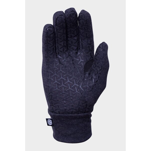 686 Men'S Merino Glove Liner Black Heather