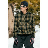 Men'S Sierra Fleece Flannel Sage Plaid