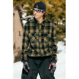 Men'S Sierra Fleece Flannel Sage Plaid