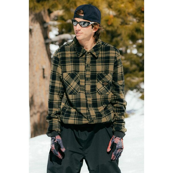 686 Men'S Sierra Fleece Flannel Sage Plaid