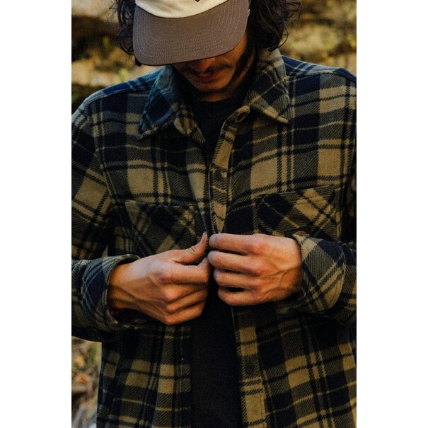 686 Men'S Sierra Fleece Flannel Sage Plaid