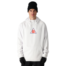 Men'S Bonded Fleece Pullover Hoody White