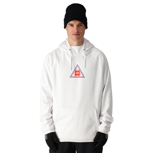 686 Men'S Bonded Fleece Pullover Hoody White