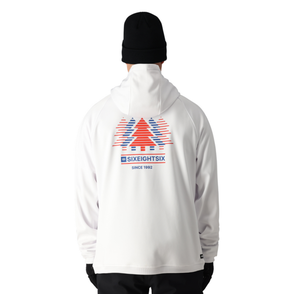 686 Men'S Bonded Fleece Pullover Hoody White