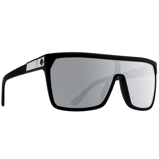 Spy Optics Flynn Soft Matte Black - Happy Gray Green Polar Silver Mirror