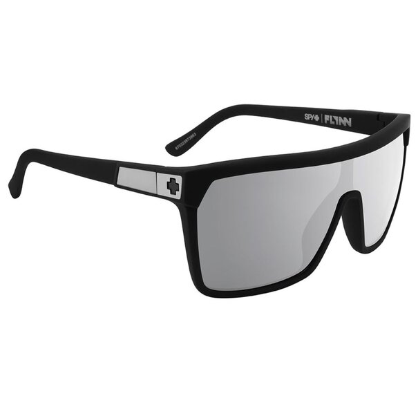 Spy Optics Flynn Soft Matte Black - Happy Gray Green Polar Silver Mirror