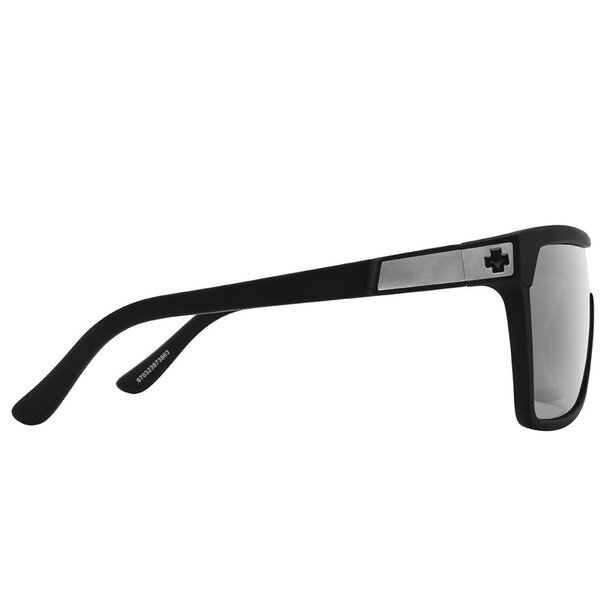 Spy Optics Flynn Soft Matte Black - Happy Gray Green Polar Silver Mirror