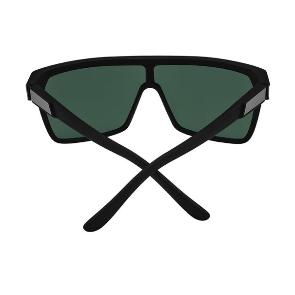 Spy Optics Flynn Soft Matte Black - Happy Gray Green Polar Silver Mirror