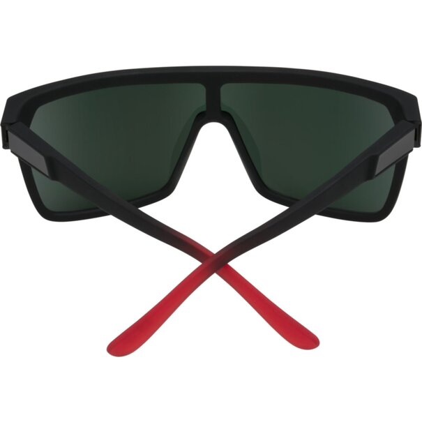 Spy Optics Flynn Soft Matte Black Red Fade - Happy Gray Green Red Light Mirror