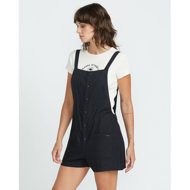 Volcom Stone Strut Romper Black