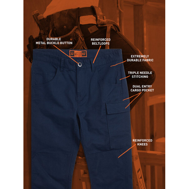 Volcom Caliper Work Pant Navy