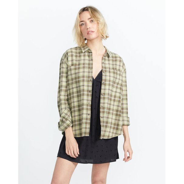 Volcom Plaid To Meet U U 2 Long Sleeve Army