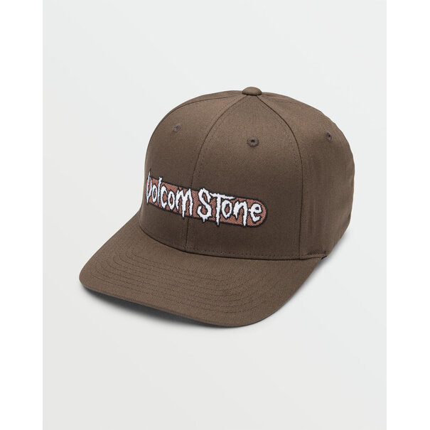 Volcom Cryptic Bar Flexfit Hat Dark Earth