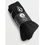 Volcom Full Stone Sock-3 Pack-Black