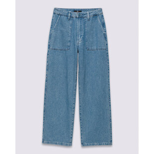 Ladies Union Relaxed Denim Carpenter Pant-Stonewash