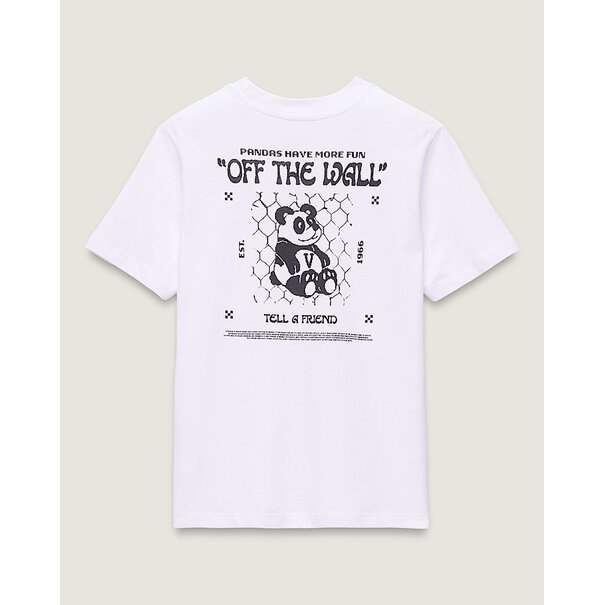 Vans Footwear Vans Youth V Panda T- Shirt- White