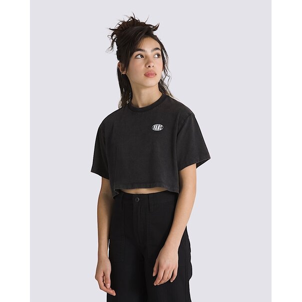 Vans Footwear Vans Oval Wash S/S Crop RE-Black