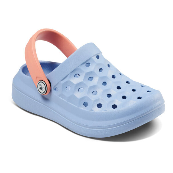 Joybees Footwear Kids Varsity Clog-Solid Frozen Fjord/Peach