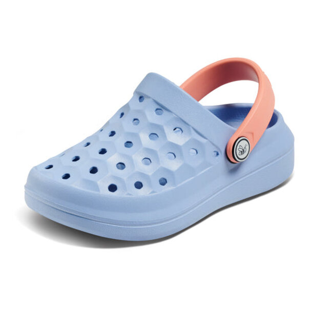 Joybees Footwear Kids Varsity Clog-Solid Frozen Fjord/Peach